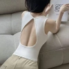 Đai cố định Slim-fit Tấm lót ngực lưng Modal cao cấp, không tay, rỗng - mặc áo Vest thoải mái