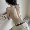 Đai cố định Slim-fit Tấm lót ngực lưng Modal cao cấp, không tay, rỗng - mặc áo Vest thoải mái 3