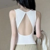 Đai cố định Slim-fit Tấm lót ngực lưng Modal cao cấp, không tay, rỗng - mặc áo Vest thoải mái 7