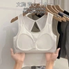 Đai cố định Slim-fit Tấm lót ngực lưng Modal cao cấp, không tay, rỗng - mặc áo Vest thoải mái 8