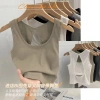 Đai cố định Slim-fit Tấm lót ngực lưng Modal cao cấp, không tay, rỗng - mặc áo Vest thoải mái 9