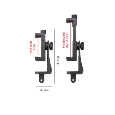 Đai cổ kẹp xoay ngang dọc, ốc điều chỉnh, phù hợp điện thoại 4.7-7 inch - 108k