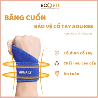 Đai Cuốn Cổ Bảo Vệ Khớp Cổ Tay Polyester Cao Cấp Co Giãn, Thoáng Mát - 85k