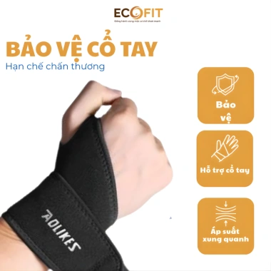 Đai Cuốn Cổ Bảo Vệ Khớp Cổ Tay Polyester Cao Cấp Co Giãn, Thoáng Mát - 85k