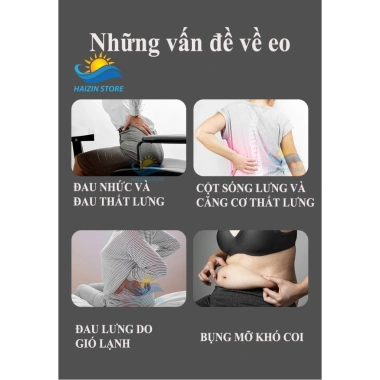Đai Cuốn Nóng HAIZIN Cao Cấp - Đốt Cháy Mỡ Bụng, Hỗ Trợ Gym Yoga, Giá Ưu Đãi 289k