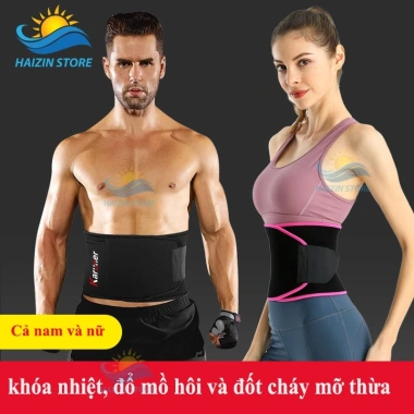 Đai Cuốn Nóng HAIZIN Cao Cấp - Đốt Cháy Mỡ Bụng, Hỗ Trợ Gym Yoga, Giá Ưu Đãi 289k