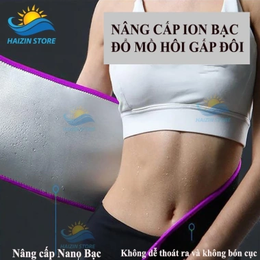 Đai Cuốn Nóng HAIZIN Cao Cấp - Đốt Cháy Mỡ Bụng, Hỗ Trợ Gym Yoga, Giá Ưu Đãi 289k