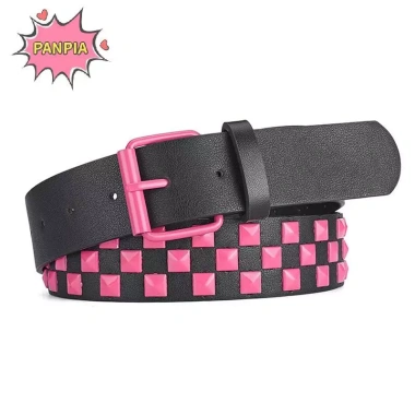 Đai da ca rô đinh tán 107cm Nam Nữ Hip hop Punk thời trang - Giá chỉ 69.740₫ 10