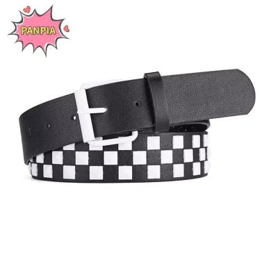 Đai da ca rô đinh tán 107cm Nam Nữ Hip hop Punk thời trang - Giá chỉ 69.740₫ 11