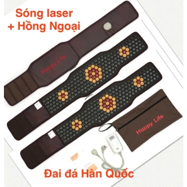 Đai đá nóng Laser HQ HAPPY LIFE 140x25cm - Giảm đau lưng, cột sống, thoát vị đĩa đệm, chỉ 2.990.000₫