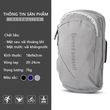 Đai đeo chạy bộ Exceed Oneself - Túi đựng điện thoại, chống nước, cắm tai nghe, 119k 9 Đai đeo chạy bộ Exceed Oneself - Túi đựng điện thoại, chống nước, cắm tai nghe, 119k 9