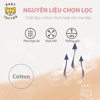 Đai Đeo Vai Đa Năng Mẹ Bâu BABY TATTOO Cotton, Hỗ Trợ Mang Thai, Điều Chỉnh - Giá 375k 7