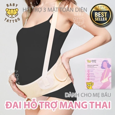 Đai Đeo Vai Đa Năng Mẹ Bâu BABY TATTOO Cotton, Hỗ Trợ Mang Thai, Điều Chỉnh - Giá 375k 10