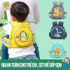 Đai Đi Xe Máy An Toàn Cho Bé 1-10 Tuổi Vải Thoáng Khí Dày Dặn Chống Ngã và Balo