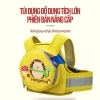 Đai Đi Xe Máy An Toàn Cho Bé 1-10 Tuổi Vải Thoáng Khí Dày Dặn Chống Ngã và Balo 3