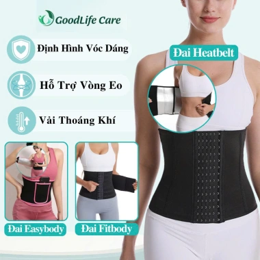 Đai Định Hình Giảm Eo GoodLife Care - Nịt Bụng Co Giãn, Thoáng Khí, Hỗ Trợ Tập Luyện, Khóa Dán Đẹp, Giá 55.000 VND