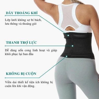 Đai Định Hình Giảm Eo GoodLife Care - Nịt Bụng Co Giãn, Thoáng Khí, Hỗ Trợ Tập Luyện, Khóa Dán Đẹp, Giá 55.000 VND
