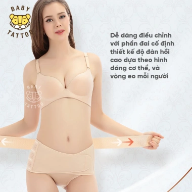Đai Định Hình Khung Xương Chậu BABY TATTOO Co Dãn, Tiện Lợi, Thoáng Khí Cho Mẹ Bầu 2