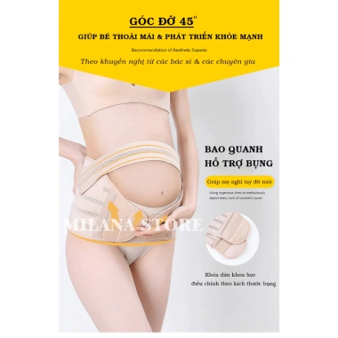 Đai Đỡ Bụng Bầu B3 - Nịt Nâng Bụng Giảm Áp Lực, Đau Lưng, Ngừa Rạn Bụng, Size To Nhỏ, Trước & Sau Sinh 7