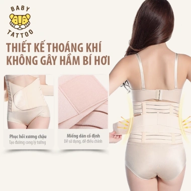 Đai Gen Nịt Bụng Baby Tattoo - Định Hình Vòng Eo Sau Sinh, Giảm Cân Nhanh, Giá 300.000đ 3