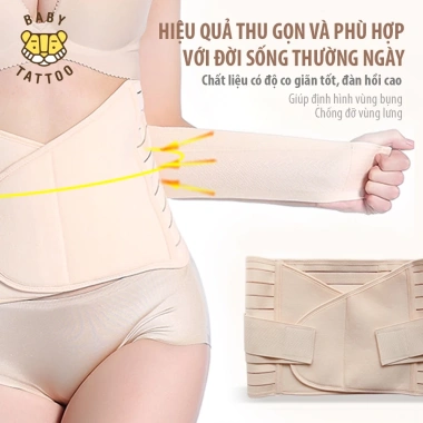 Đai Gen Nịt Bụng Baby Tattoo - Định Hình Vòng Eo Sau Sinh, Giảm Cân Nhanh, Giá 300.000đ 4