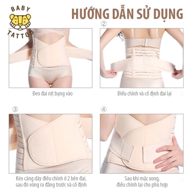 Đai Gen Nịt Bụng Baby Tattoo - Định Hình Vòng Eo Sau Sinh, Giảm Cân Nhanh, Giá 300.000đ 6
