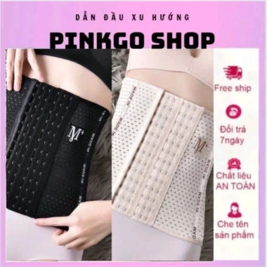 Đai Gen Nịt Bụng Chống Cuộn 6 Nấc Cài Giảm Mỡ Sau Sinh – Định Hình Eo Chữ M+ Giá 59.900 - Pinkgo Shop