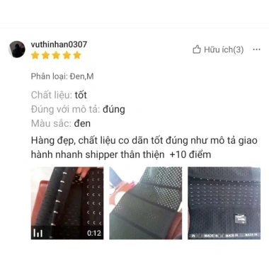 Đai Gen Nịt Bụng Chống Cuộn 6 Nấc Cài Giảm Mỡ Sau Sinh – Định Hình Eo Chữ M+ Giá 59.900 - Pinkgo Shop