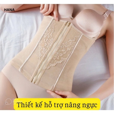 Đai Gen Nịt Bụng Kéo Khóa Hana Fit - Định Hình Vòng Eo, Giảm Eo Sau Sinh, Tặng Thước Dây, 229.000 VND 4