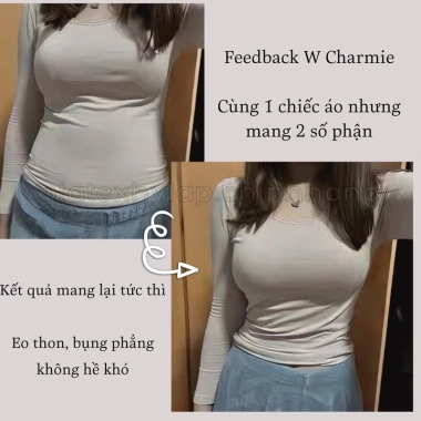 Đai Gen nịt bụng Latex 25 xương Nguyên Tấm Spring Latex - Charmie giảm giá 990k
