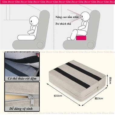 Đai ghế an toàn đệm nâng cho trẻ 9 tháng 6 tuổi, tháo rời dễ vệ sinh - 70.500 VND 3