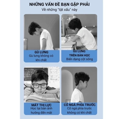 Đai giữ cổ xoay 360° giảm mỏi vai, thoáng mát, gập gọn tiện lợi cho học sinh, đi làm 9