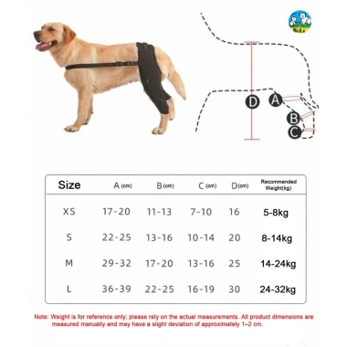 Đai hỗ trợ chân sau cho chó 3-32kg thoáng khí, giảm đau khớp hông, phục hồi sau phẫu thuật 9 Đai hỗ trợ chân sau cho chó 3-32kg thoáng khí, giảm đau khớp hông, phục hồi sau phẫu thuật 9