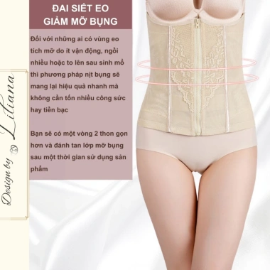 Đai Hoa Nịt Bụng Gen Co Dãn 4 Chiều Không Lộ Viền - Liliana Clothes Giá 199k