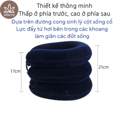 Đai hơi nâng cổ Gối hơi chữ U hỗ trợ kéo giãn đốt sống cổ - Giá chỉ 109.000 VND