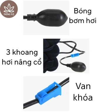 Đai hơi nâng cổ Gối hơi chữ U hỗ trợ kéo giãn đốt sống cổ - Giá chỉ 109.000 VND