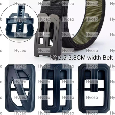 Đai HYCEO khóa tự động, thắt lưng hợp kim xoay 3,8cm – thời trang nam sang trọng, rỗng chữ kinh doanh