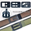 Đai HYCEO khóa tự động, thắt lưng hợp kim xoay 3,8cm – thời trang nam sang trọng, rỗng chữ kinh doanh 9