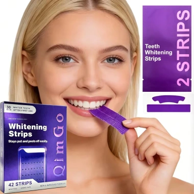 Dải làm trắng răng màu tím - Loại bỏ vết vàng trong 30 phút, an toàn cho men, giảm giá 20%