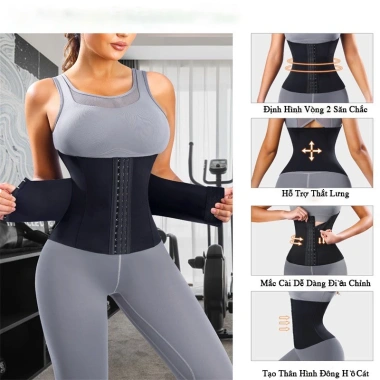 Đai LATEX Định Hình Cơ Thể 2 Lớp Gen Nịt Bụng Giảm Eo LT001 - Siêu Thon Gọn, Giảm Cân Nhanh, Giá Ưu Đãi 247.000 5