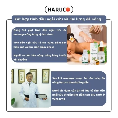 Đai Lưng Đá Nóng Haruco - Giảm Đau Lưng Nhanh, Thoải Mái, Giá chỉ 244.967₫