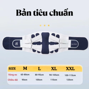 Đai Lưng HALIWAY ĐTV4 - Hỗ trợ cột sống, giảm thoát vị, thoái hóa, giảm đau lưng, giá ưu đãi 219.000 VNĐ