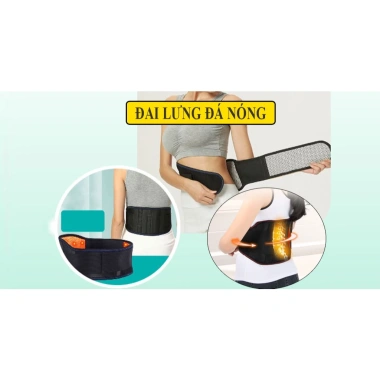 Đai lưng Mioroshi đá nóng Nhật Bản - Giảm đau lưng, mỡ bụng, tăng lưu thông máu - Giá 201,696₫