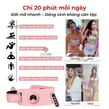 Đai Massage Bụng Angel Vibro Giảm Mỡ, Giảm Cân, Săn Chắc Vòng Eo - Giá Ưu Đãi 369k 2