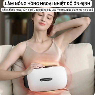 Đai Massage Bụng Bi Đá + Hồng Ngoại, Giảm Mỡ, Đau Cổ Vai Gáy Lưng - Podi92 895k 2 Đai Massage Bụng Bi Đá + Hồng Ngoại, Giảm Mỡ, Đau Cổ Vai Gáy Lưng - Podi92 895k 2