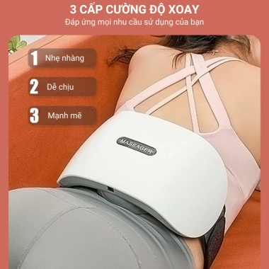 Đai Massage Bụng Bi Đá + Hồng Ngoại, Giảm Mỡ, Đau Cổ Vai Gáy Lưng - Podi92 895k