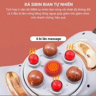 Đai Massage Bụng Bi Đá + Hồng Ngoại, Giảm Mỡ, Đau Cổ Vai Gáy Lưng - Podi92 895k