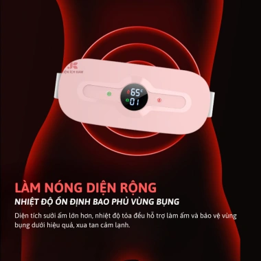 Đai Massage Chườm Nóng Giảm Đau Bụng Kinh KAW 6 Chế Độ LED Sạc Dây Giá 303.050₫ 5 Đai Massage Chườm Nóng Giảm Đau Bụng Kinh KAW 6 Chế Độ LED Sạc Dây Giá 303.050₫ 5
