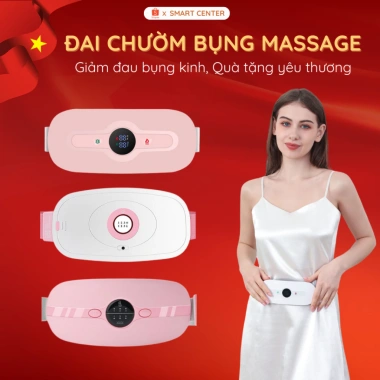 Đai Massage Chườm Nóng KAW - Làm Ấm Bụng, Giảm Đau Kinh Đáo, Nhiều Chế Độ, Quà Tặng Yêu Thương, Giá 340.000 VND