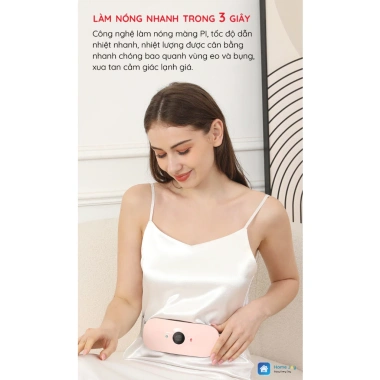 Đai Massage Chườm Nóng KAW - Làm Ấm Bụng, Giảm Đau Kinh Đáo, Nhiều Chế Độ, Quà Tặng Yêu Thương, Giá 340.000 VND